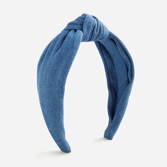 J. Crew Accessories New Jcrew Knotted Headband In Chambray 3 Poshmark